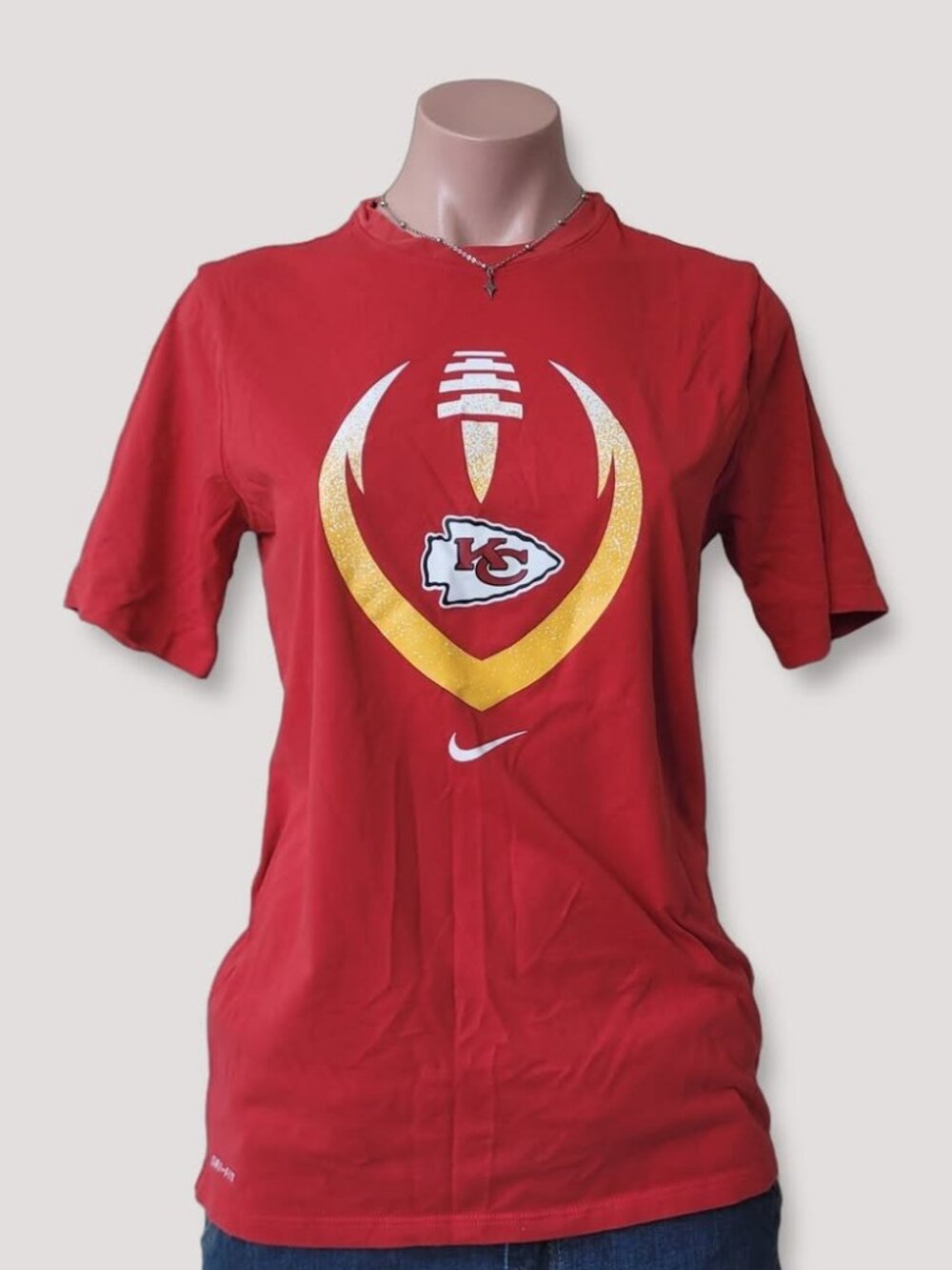 Nike Red Soccer Short Sleeve Jersey T-Shirt KCL